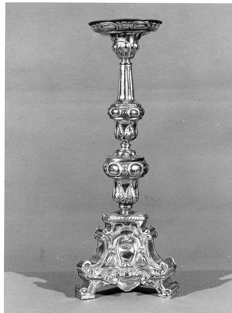 candelabro, serie - bottega lombarda (metà sec. XVIII)