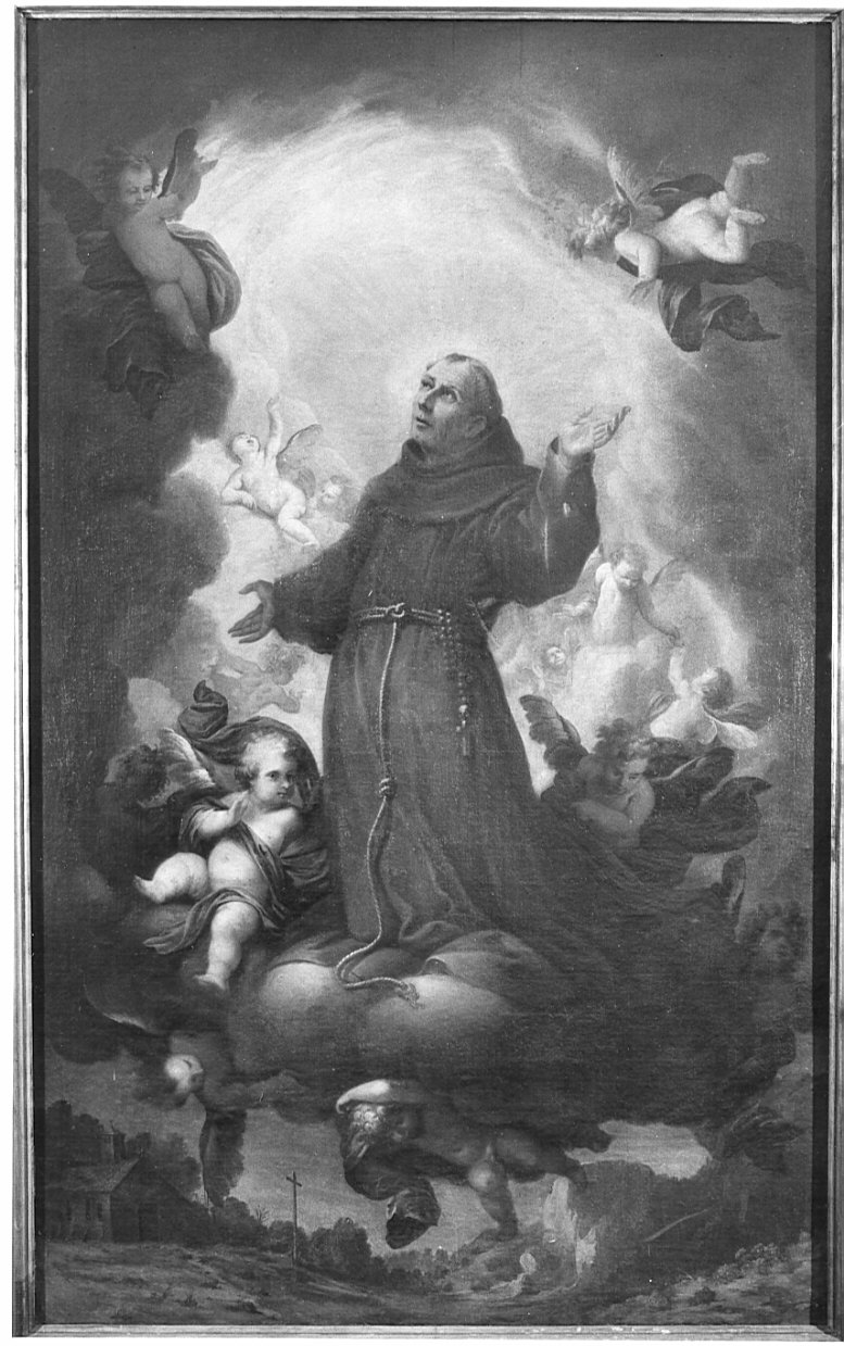 Estasi di S. Pietro d'Alcantara (dipinto, opera isolata) di Del Sole Giovanni Battista (seconda metà sec. XVII)