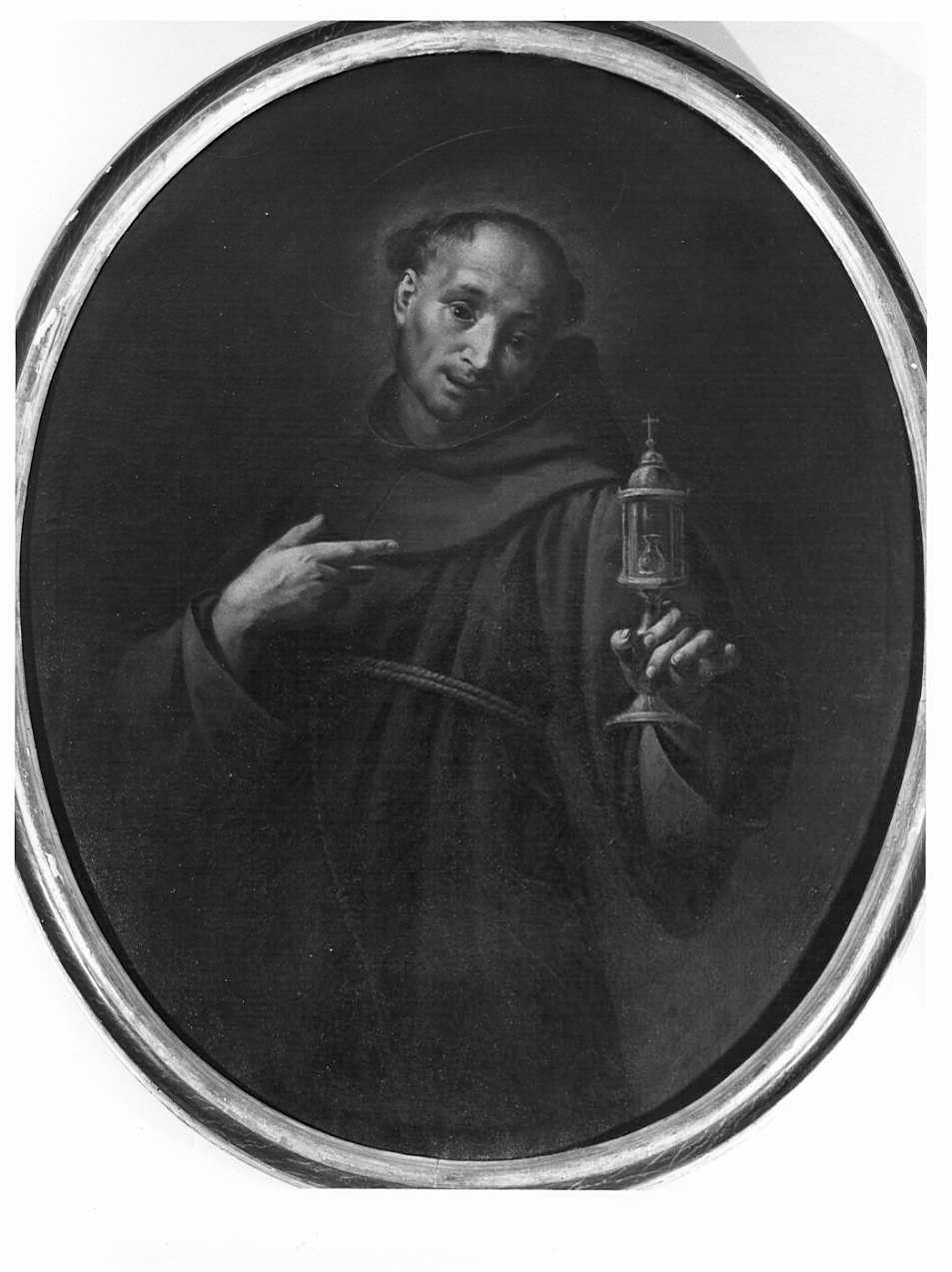 Beato francescano che regge un'ampolla (dipinto, opera isolata) di Nuvolone Carlo Francesco (prima metà sec. XVII)