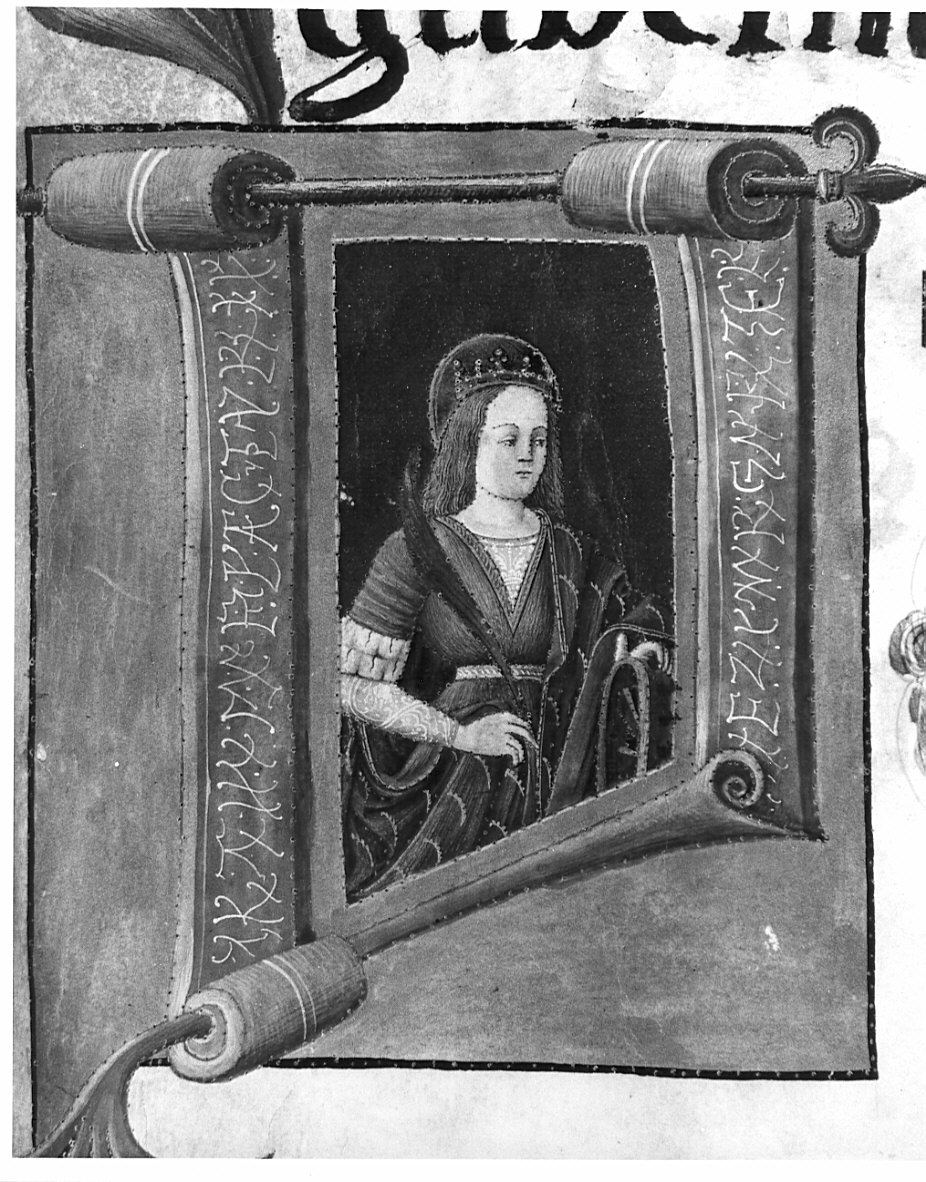 Santa Caterina d'Alessandria (miniatura, opera isolata) - ambito lombardo (fine/inizio secc. XV/ XVI)