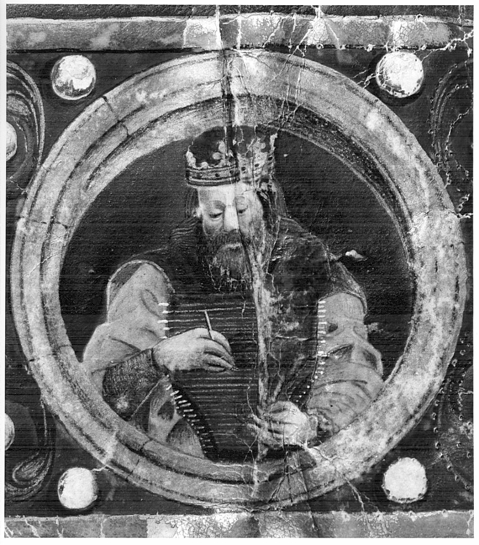 Re David (miniatura, opera isolata) - ambito lombardo (fine/inizio secc. XV/ XVI)