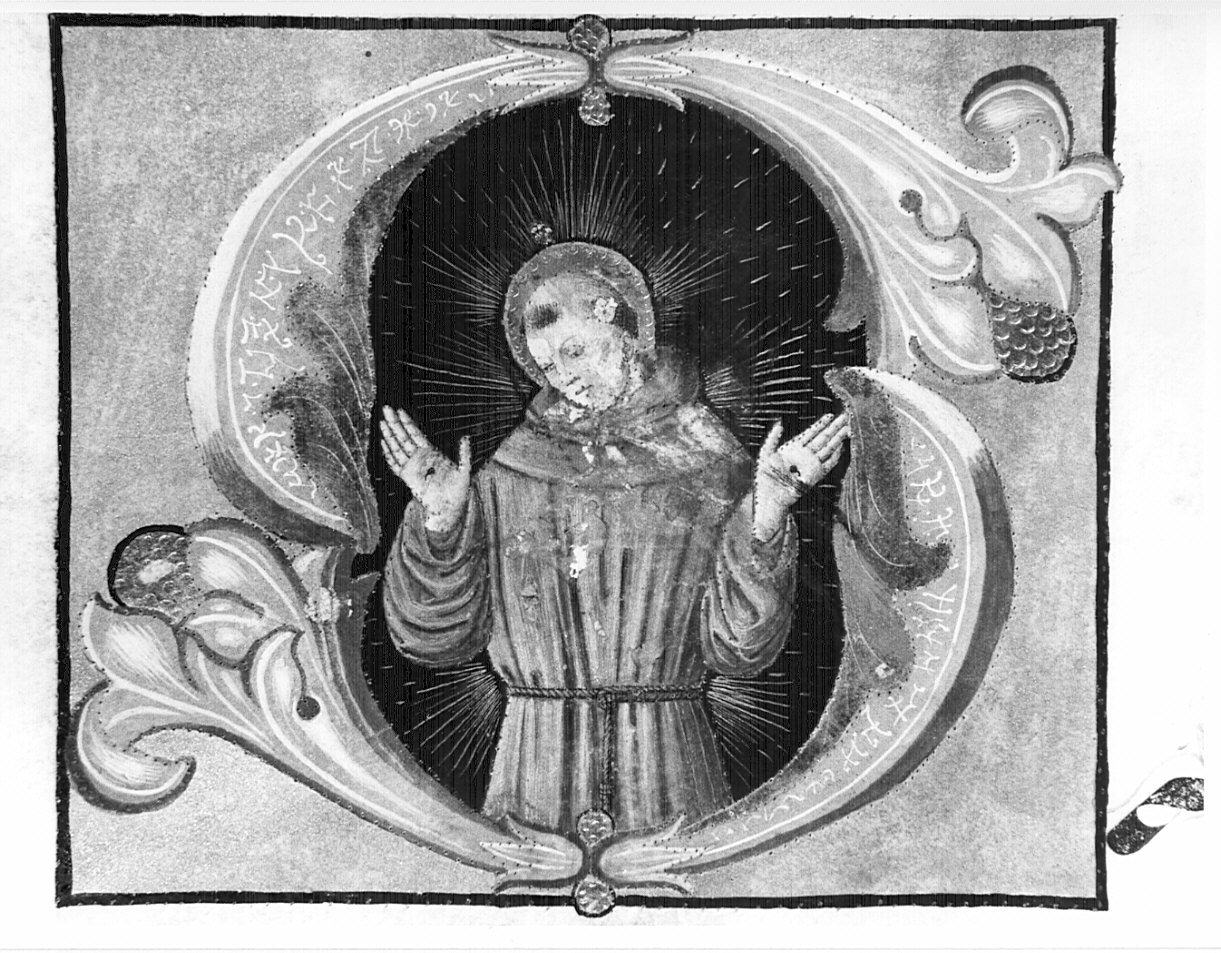San Francesco (miniatura, opera isolata) - ambito lombardo (fine/inizio secc. XV/ XVI)