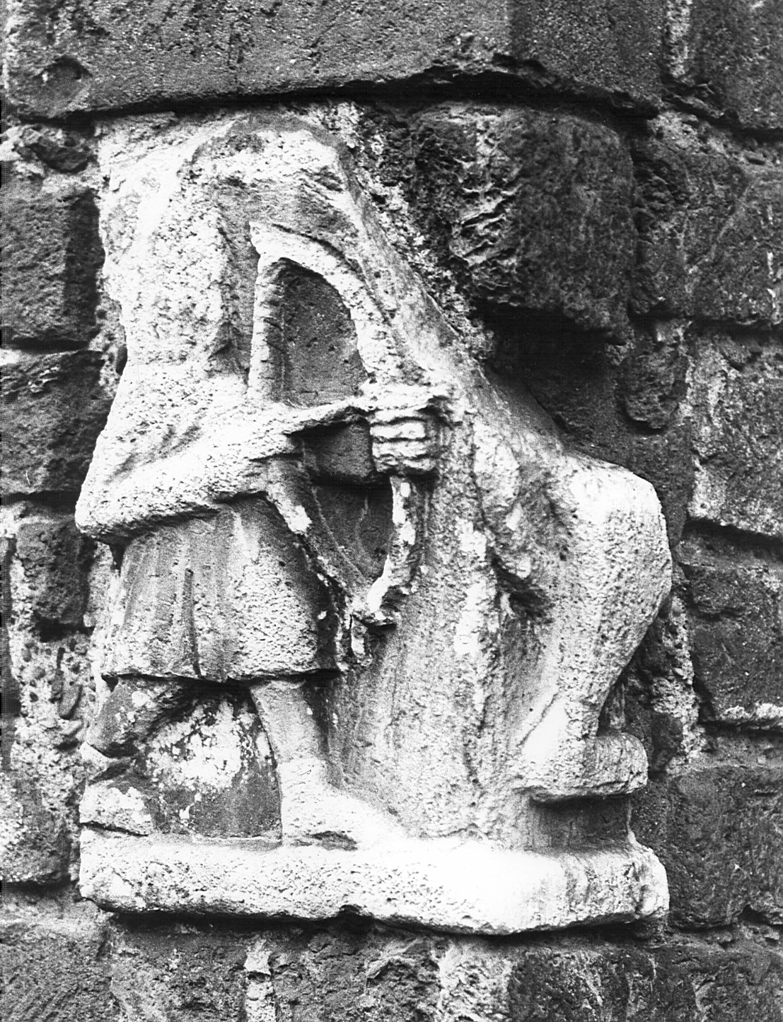 arciere (rilievo, frammento) - bottega lombarda (sec. XII)