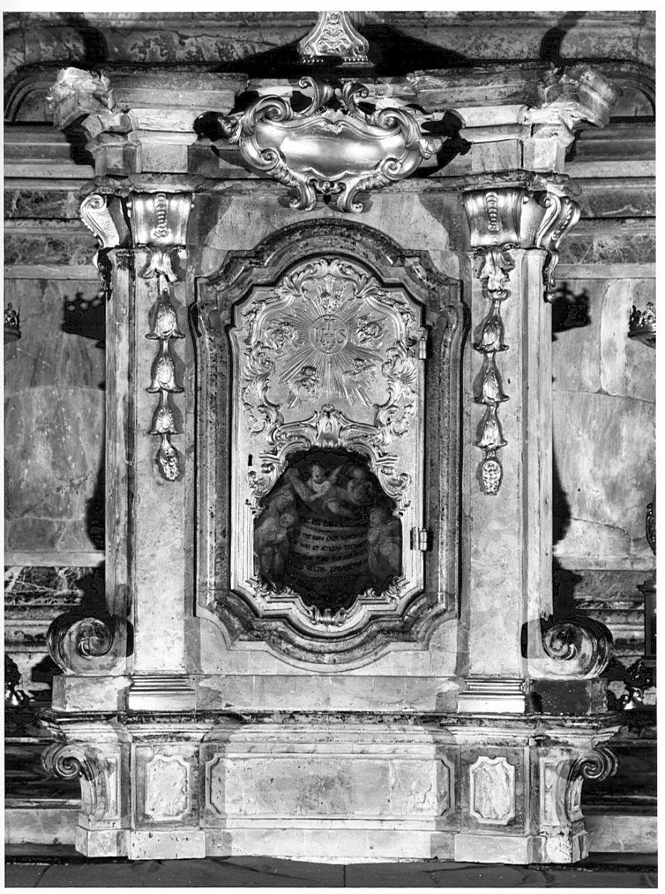 tabernacolo - a frontale architettonico, elemento d'insieme - bottega lombarda (sec. XVIII)
