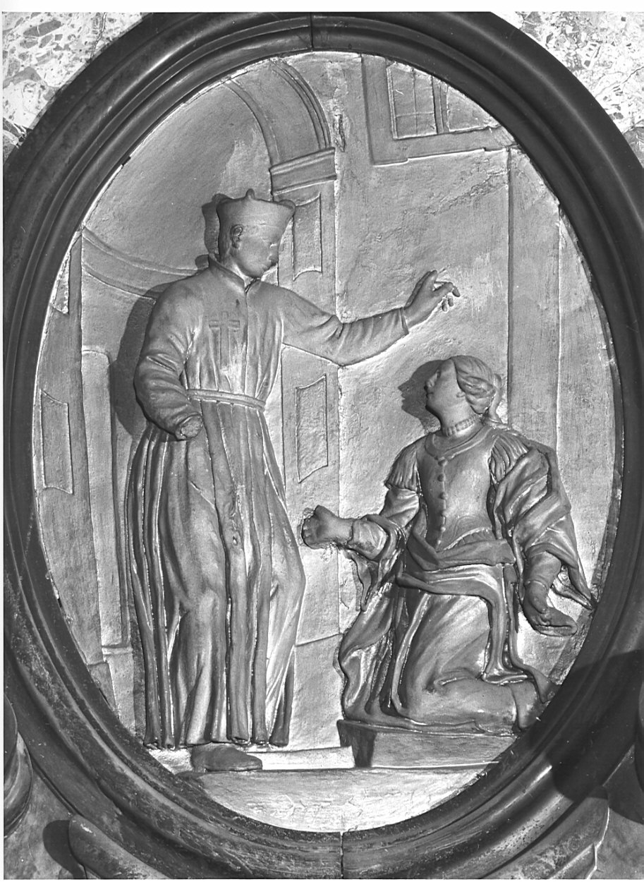 Prodigi di San Camillo de Lellis (rilievo, serie) - bottega lombarda (prima metà sec. XIX)