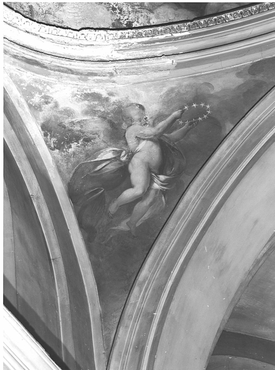 angeli con simboli mariani (dipinto, serie) di Zali Giovan Battista (sec. XIX)