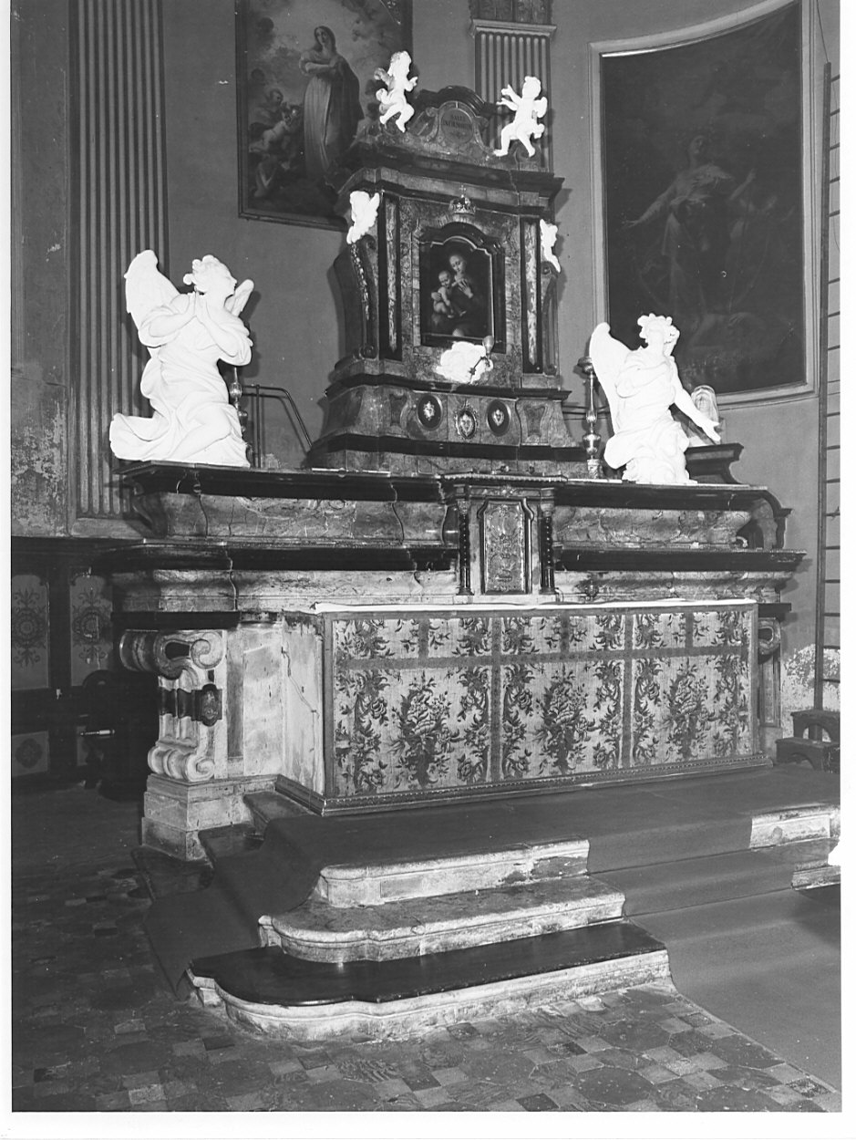 altare maggiore, complesso decorativo di Buzzi Giuseppe (sec. XVIII)