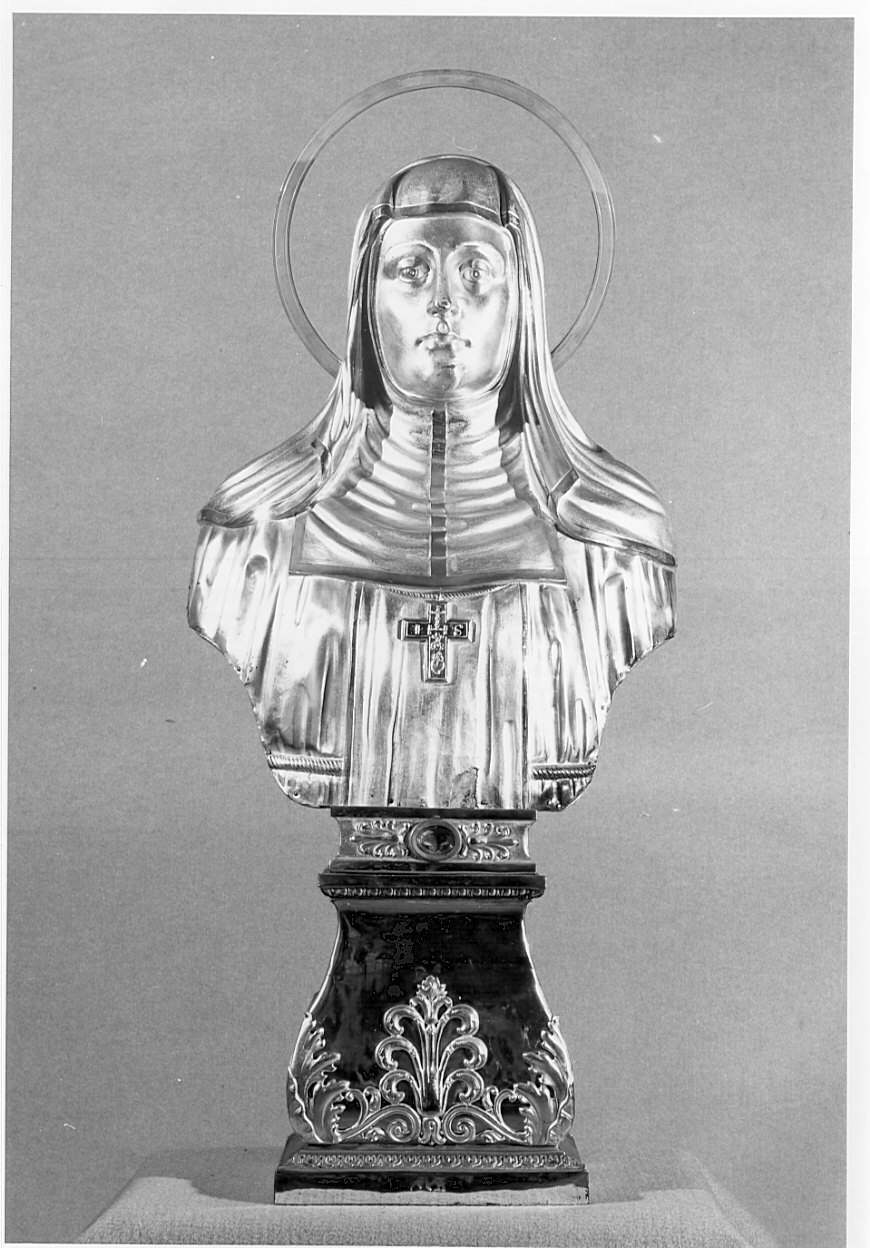 santi (reliquiario - a busto, serie) - bottega lombarda (metà sec. XIX)