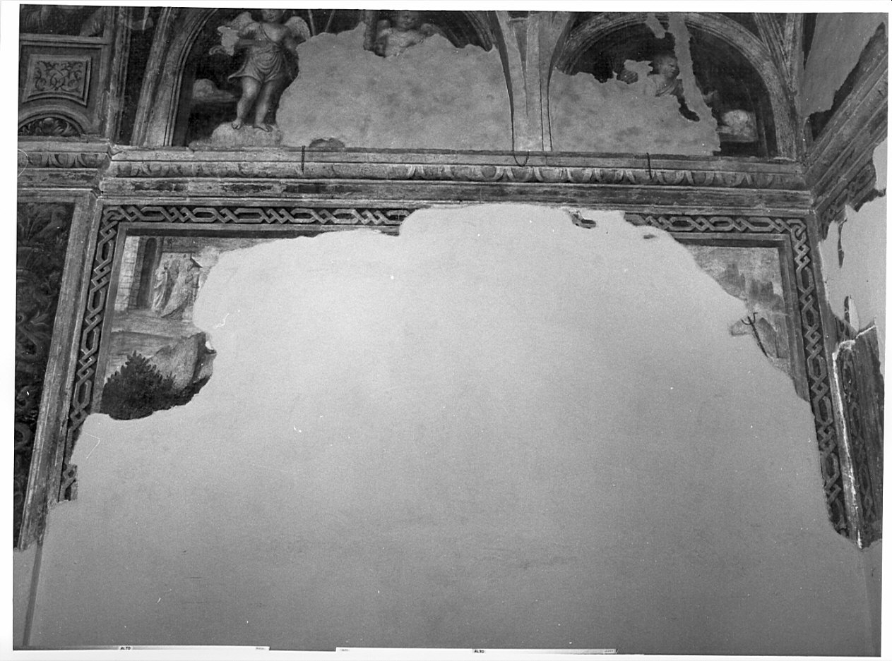 pie donne (decorazione pittorica, frammento) - ambito lombardo (sec. XVI)