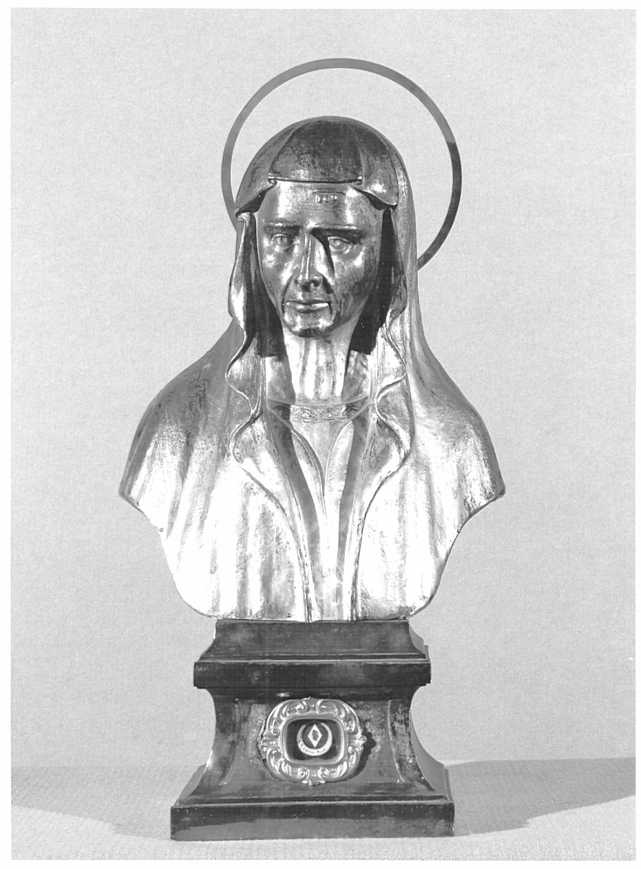 Santa (reliquiario - a busto, opera isolata) - bottega lombarda (sec. XIX)