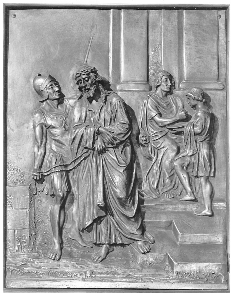 stazioni della via crucis (scultura, ciclo) di Lamperti Giovanni (sec. XIX)