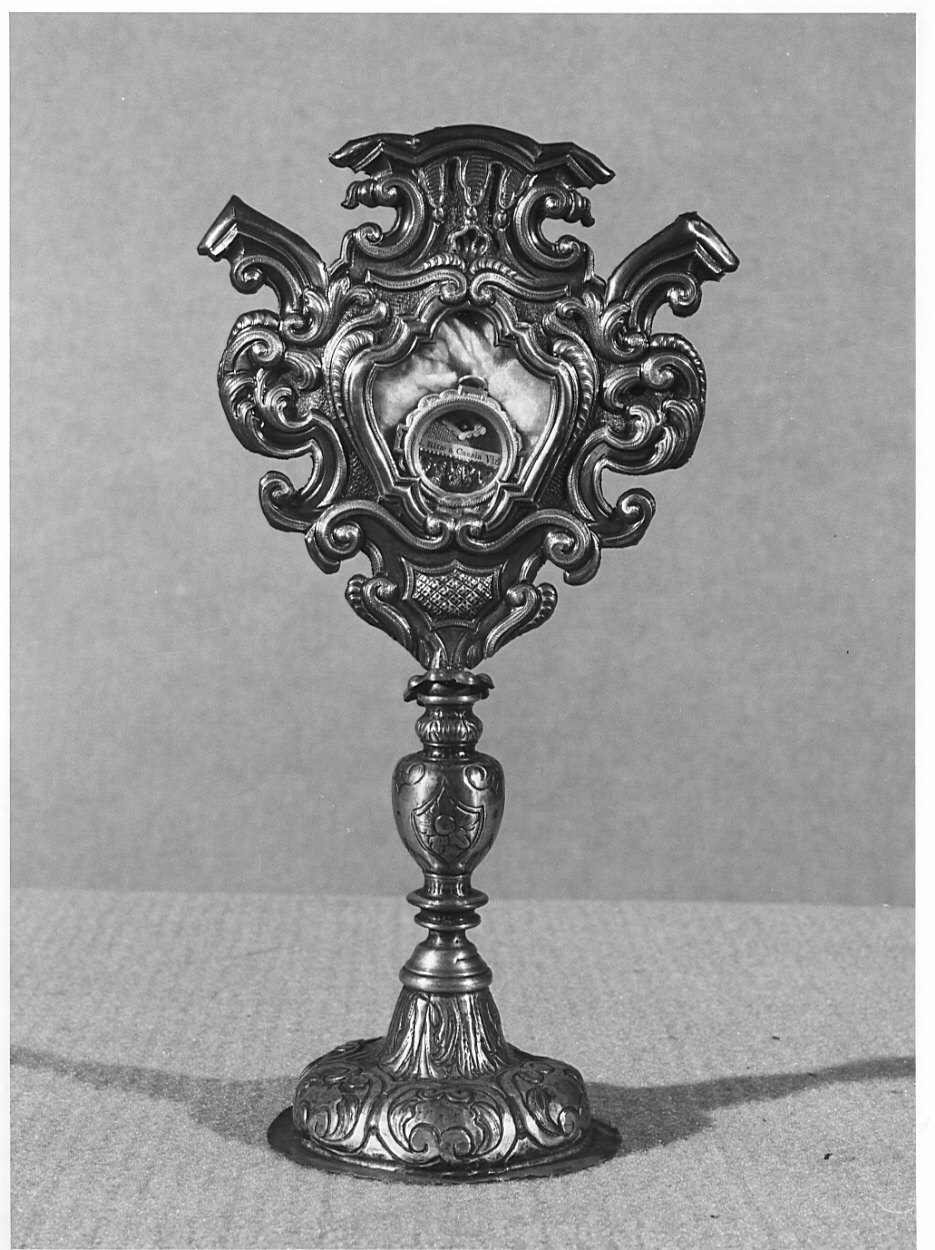 reliquiario - a ostensorio, opera isolata - bottega lombarda (fine/inizio sec. XVII, secc. XIX/ XX)