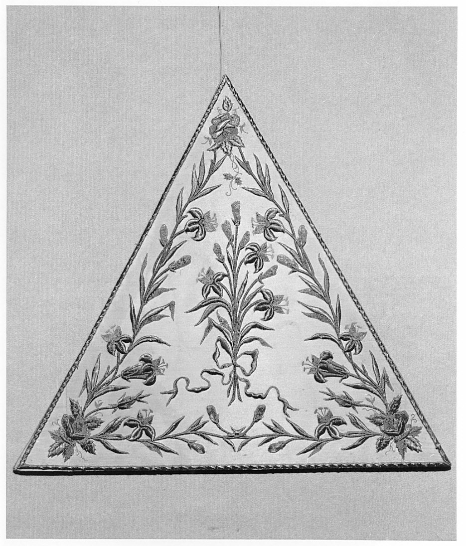 triangolo per esposizione eucaristica, opera isolata - manifattura milanese (sec. XIX)