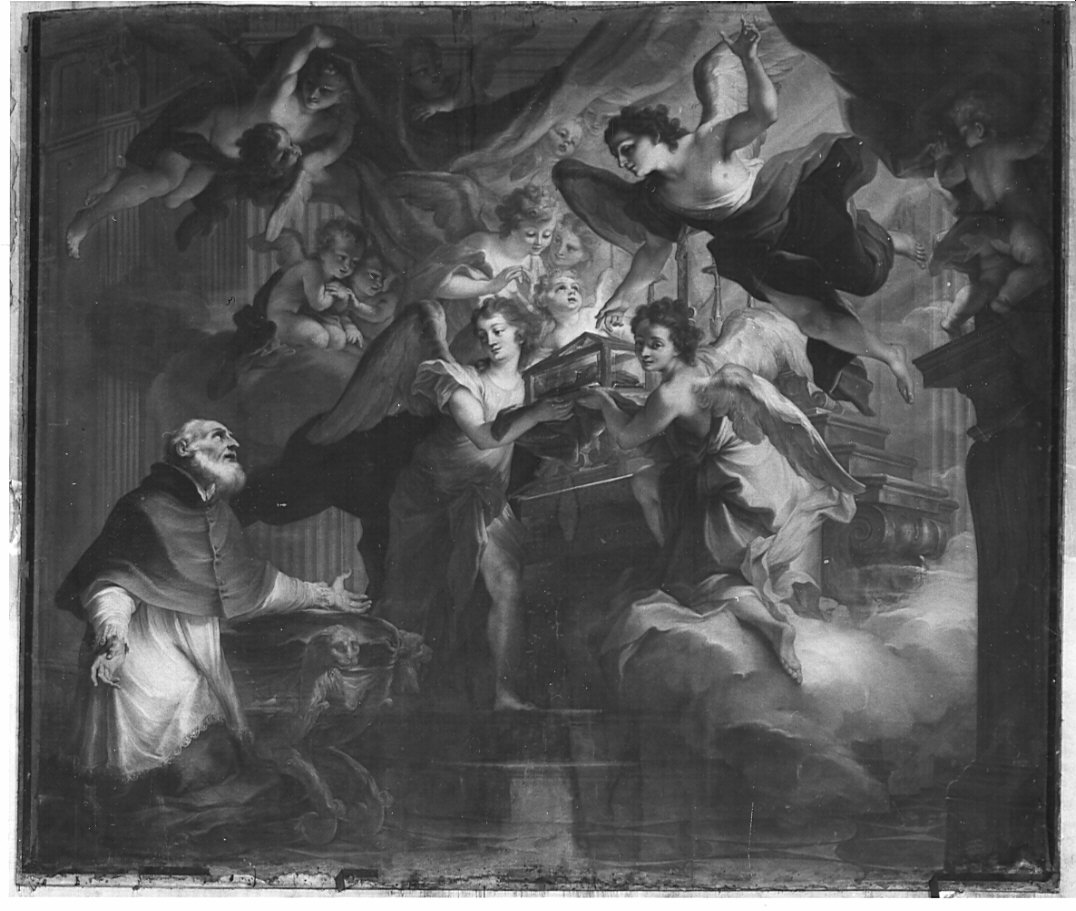 visione di Sant'Agostino (dipinto, opera isolata) di Legnani Stefano Maria detto Legnanino (inizio sec. XVIII)