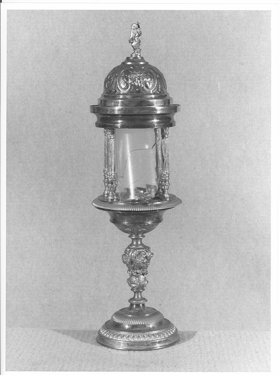 reliquiario a teca, opera isolata - ambito lombardo (prima metà sec. XIX)