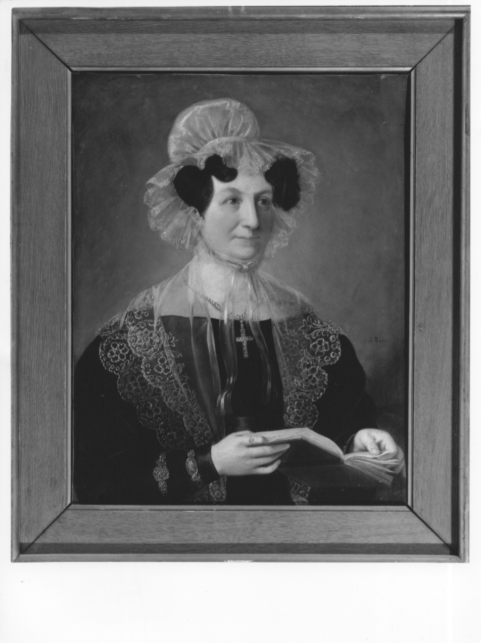 ritratto d'ignota, ritratto di donna (dipinto) di Pock Giovanni (sec. XIX)