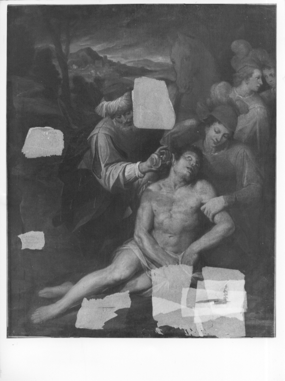 Parabola del buon samaritano, parabola del buon samaritano (dipinto) di Procaccini Camillo (maniera) (ultimo quarto sec. XVI)