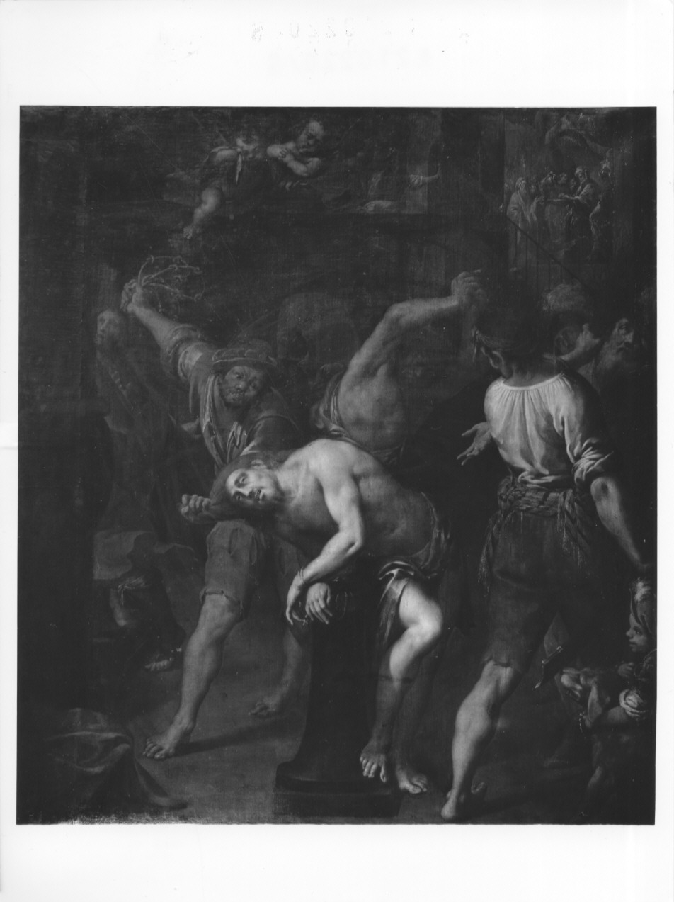 Flagellazione di Cristo, flagellazione di Cristo (dipinto) di Crespi Castoldi Antonio Maria detto Bustino (attribuito) (secondo quarto sec. XVII)