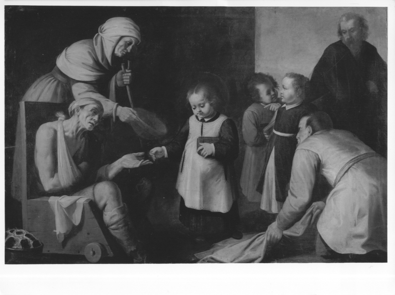 Carità di San Giovanni di Dio Bambino, Carità di San Giovanni di Dio Bambino (dipinto) - ambito italiano (primo quarto sec. XVII)