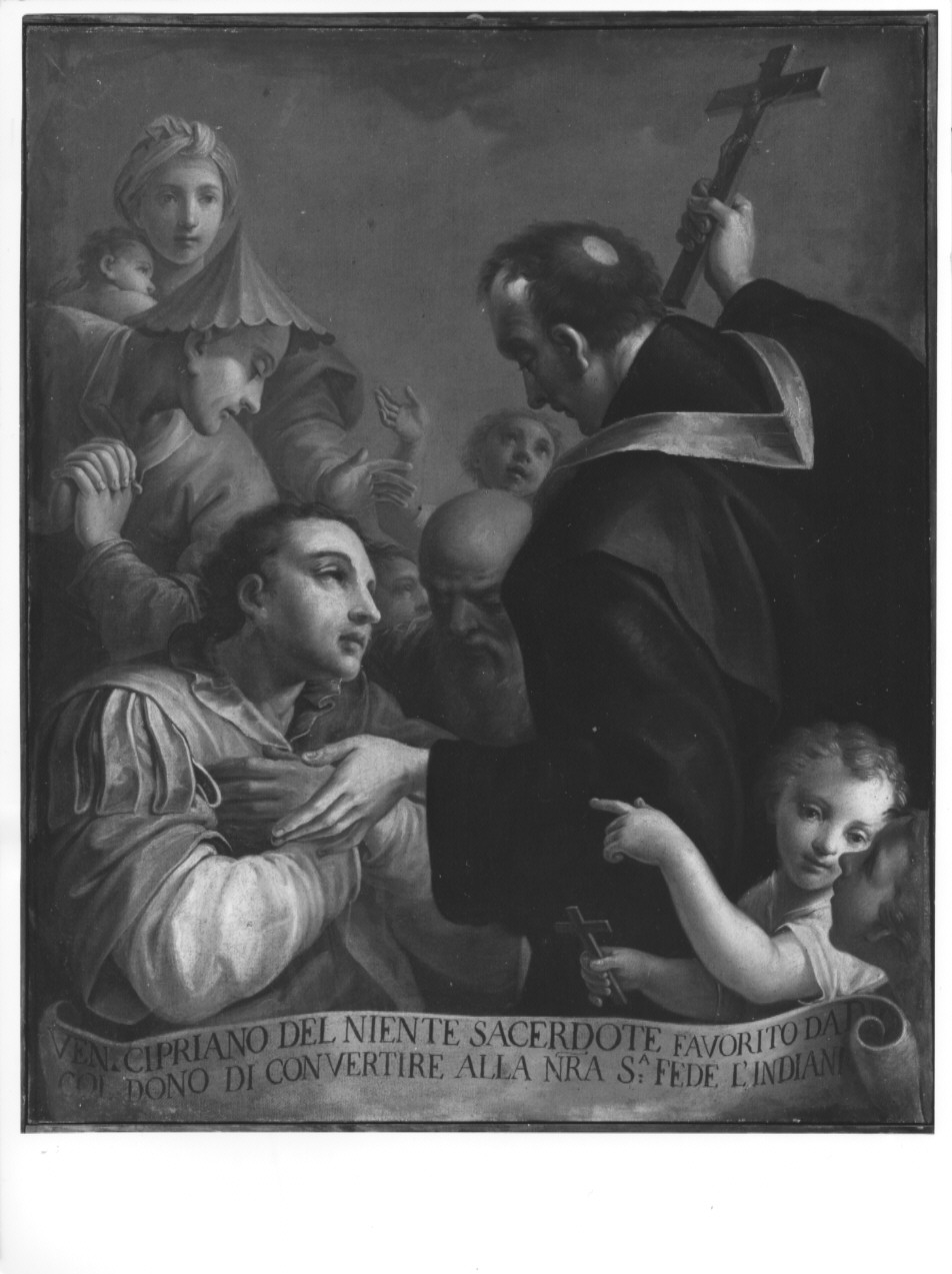 Venerabile Cipriano del Niente, Monaco Cipriano del Niente dell'ordine Fatebenefratelli (dipinto) - ambito bresciano (terzo quarto sec. XVIII)