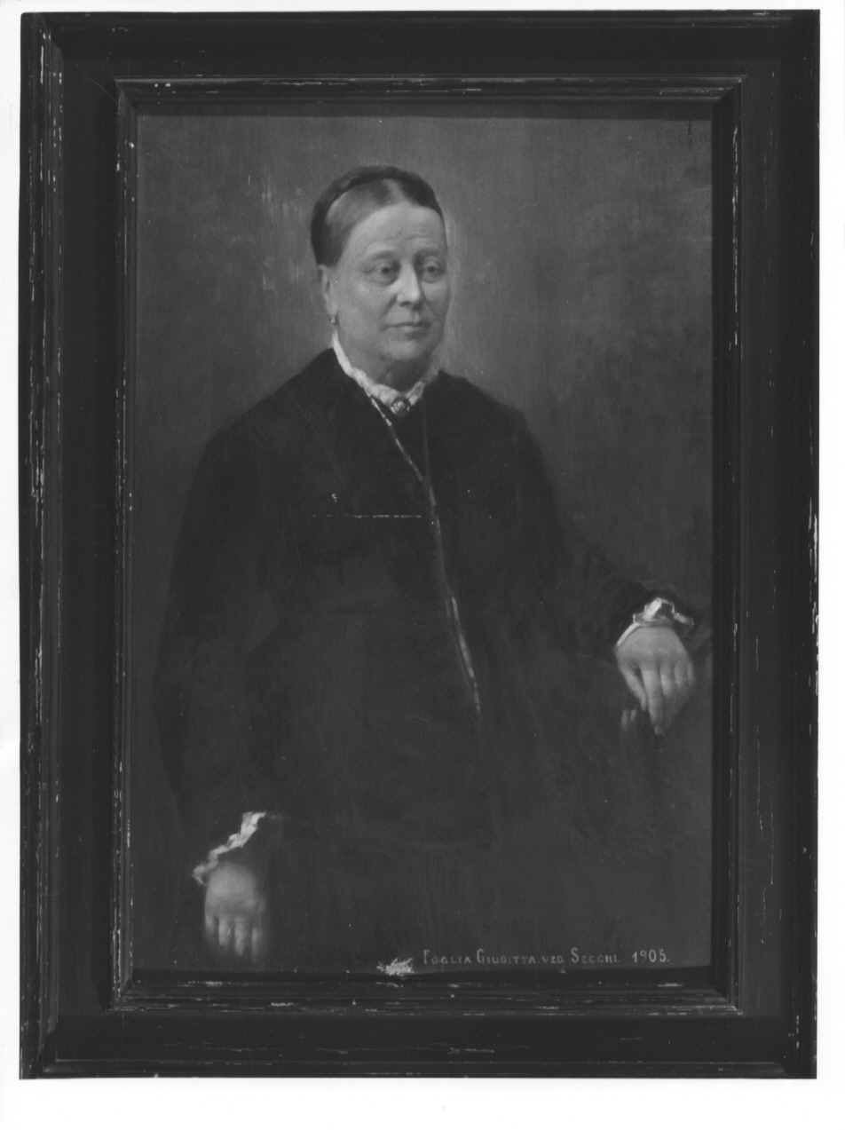 ritratto di Giuditta Foglia, ritratto di Giuditta Foglia (dipinto) - ambito lombardo (sec. XX)