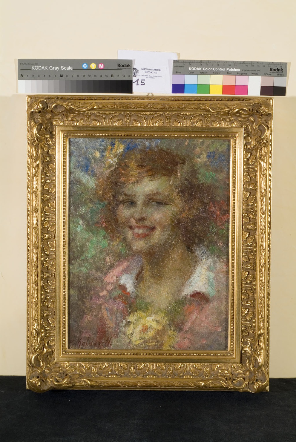 ritratto di donna (dipinto, opera isolata) di Maldarelli Giuseppe (secondo quarto sec. XX)