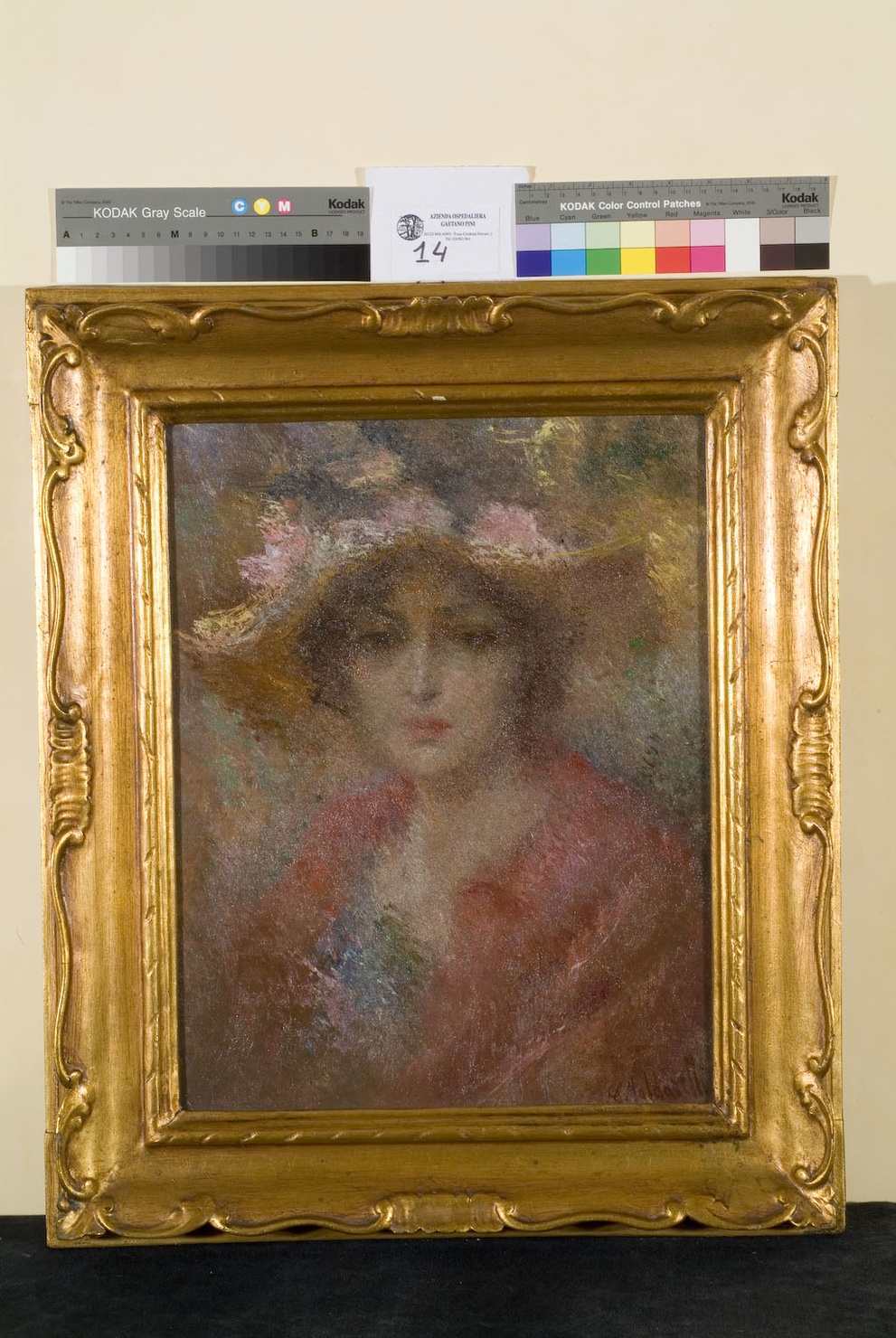figura femminile (dipinto, opera isolata) di Maldarelli Giuseppe (secondo quarto sec. XX)
