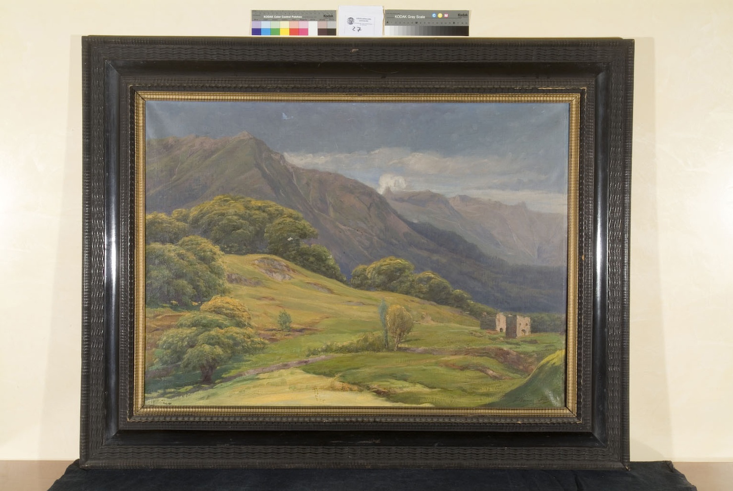 paesaggio montano (dipinto, opera isolata) di Domeneghini Francesco (prima metà sec. XX)
