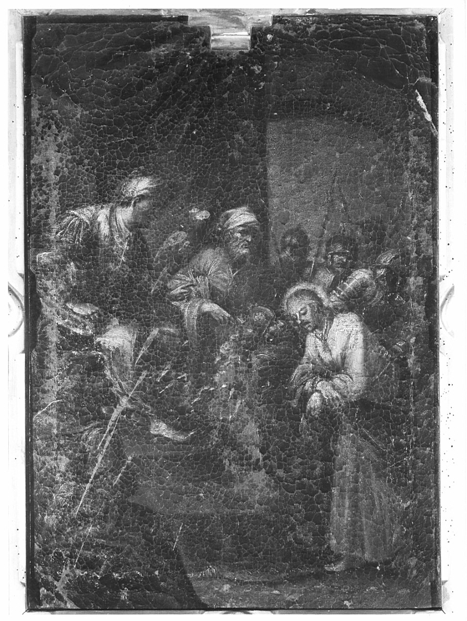 stazioni della via crucis (dipinto, serie) - ambito lombardo (secc. XVII/ XVIII)