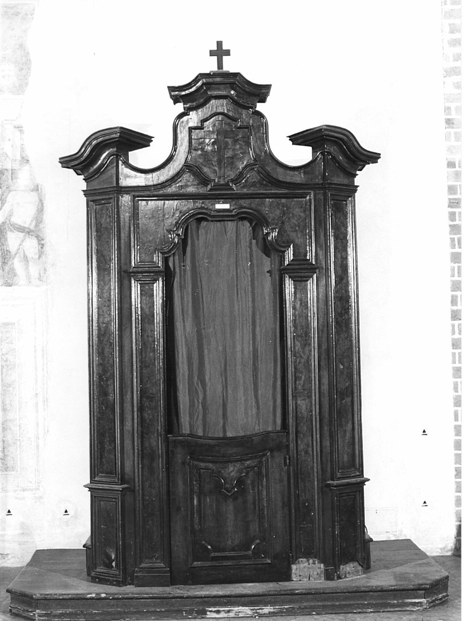confessionale, serie - bottega lombarda (metà sec. XVIII)