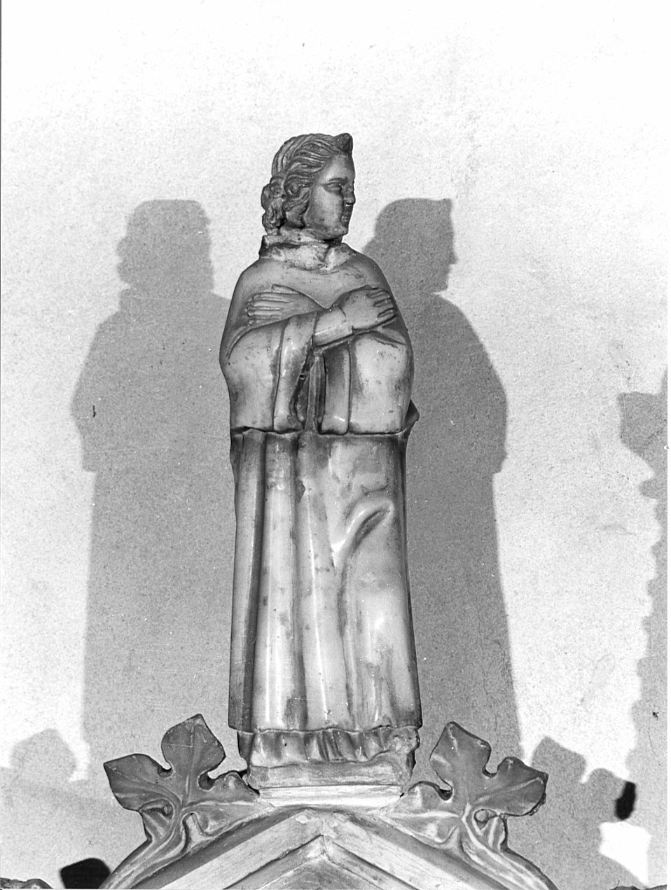 angelo (scultura, elemento d'insieme) - bottega lombarda (sec. XIV)