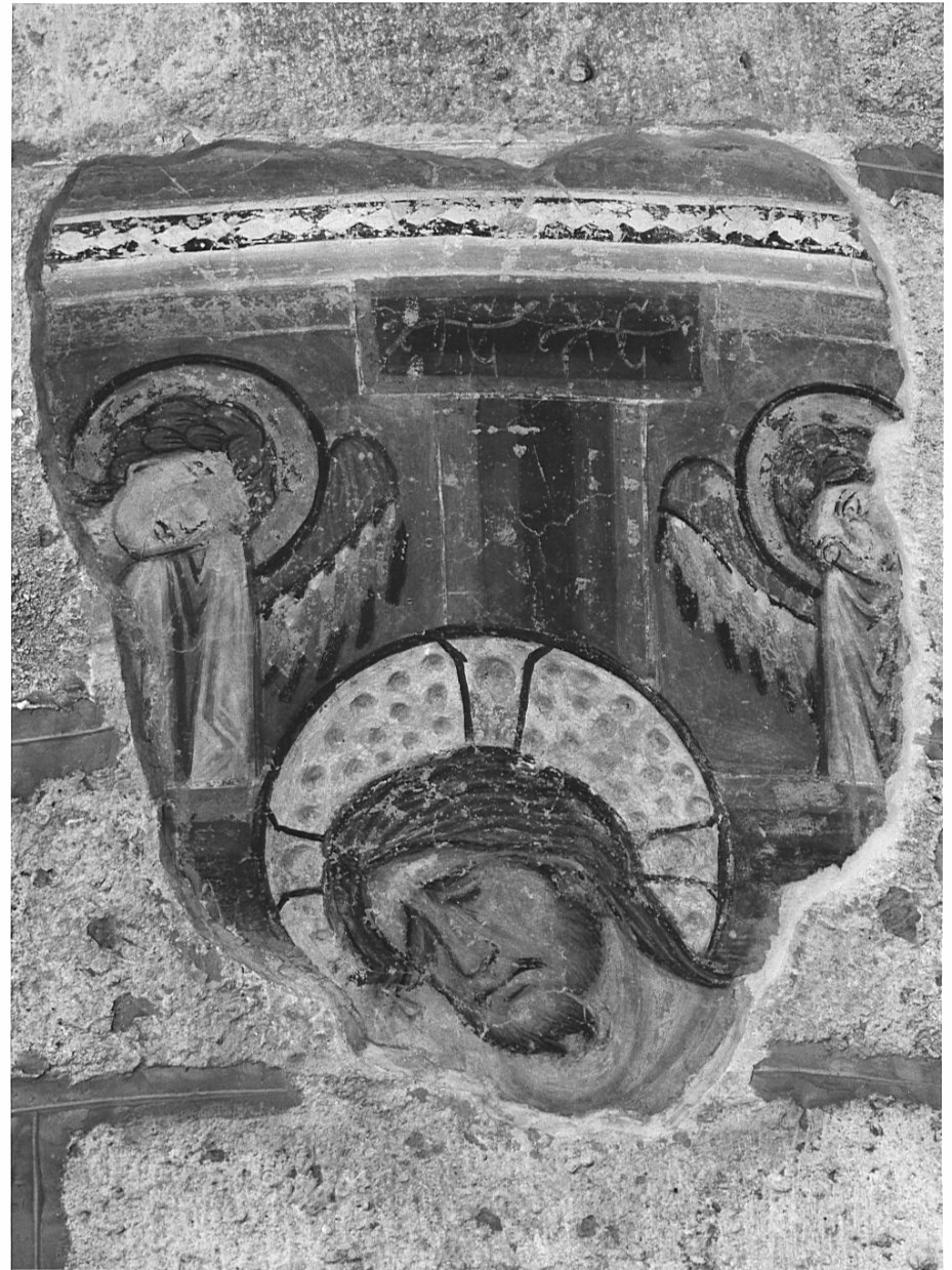 Cristo crocifisso (dipinto, frammento) - ambito Italia settentrionale (fine/inizio secc. XIII/ XIV)