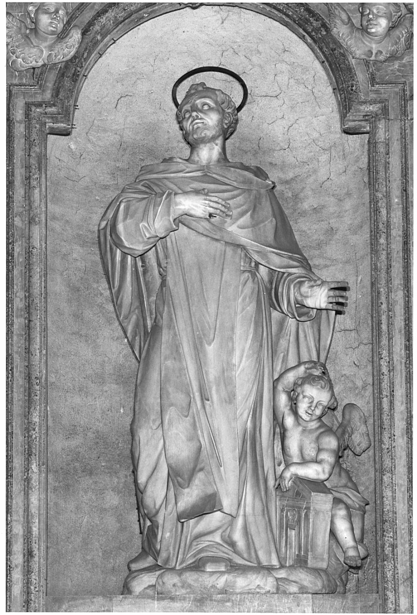 San Domenico (statua, elemento d'insieme) di Rainoldi Carlo (attribuito) (sec. XVIII)