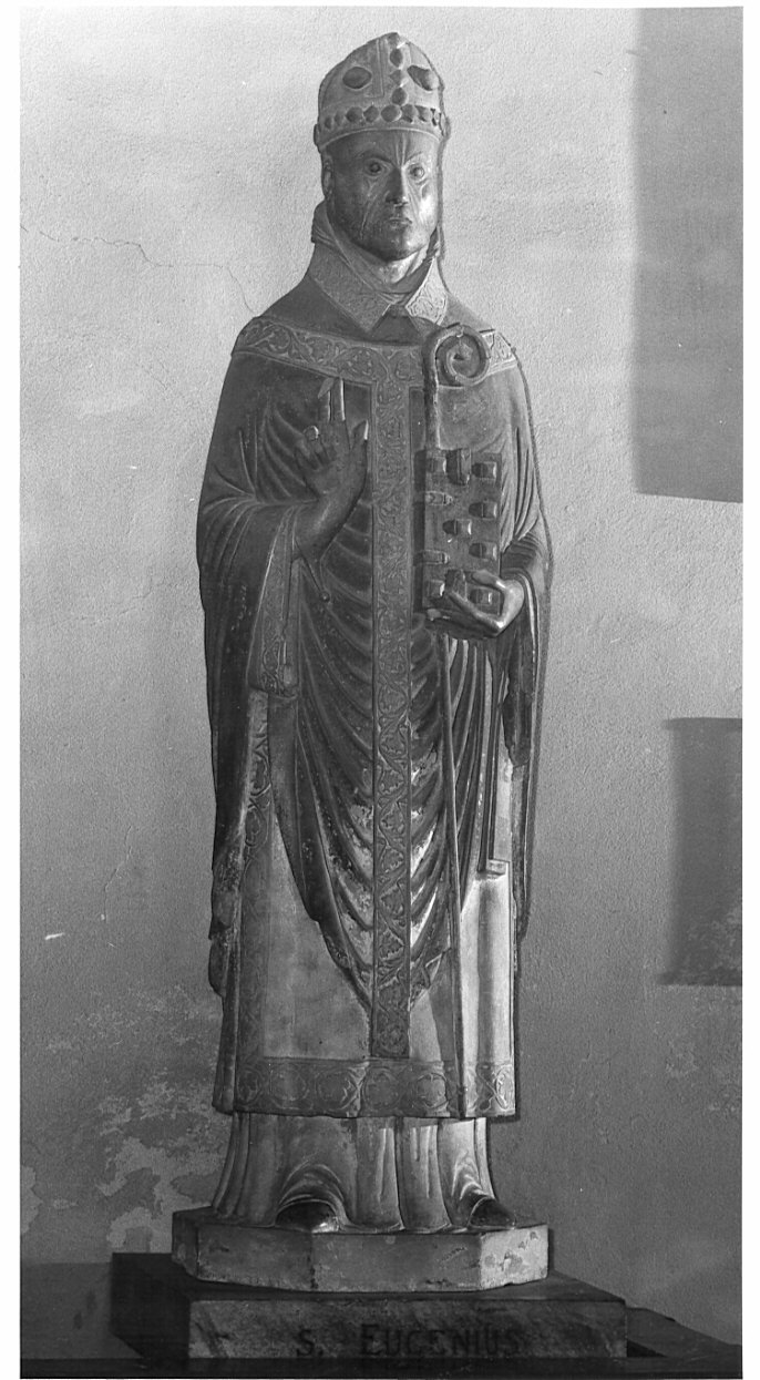 Sant'Eugenio (statua, opera isolata) - bottega lombarda (fine/inizio secc. XIII/ XIV)