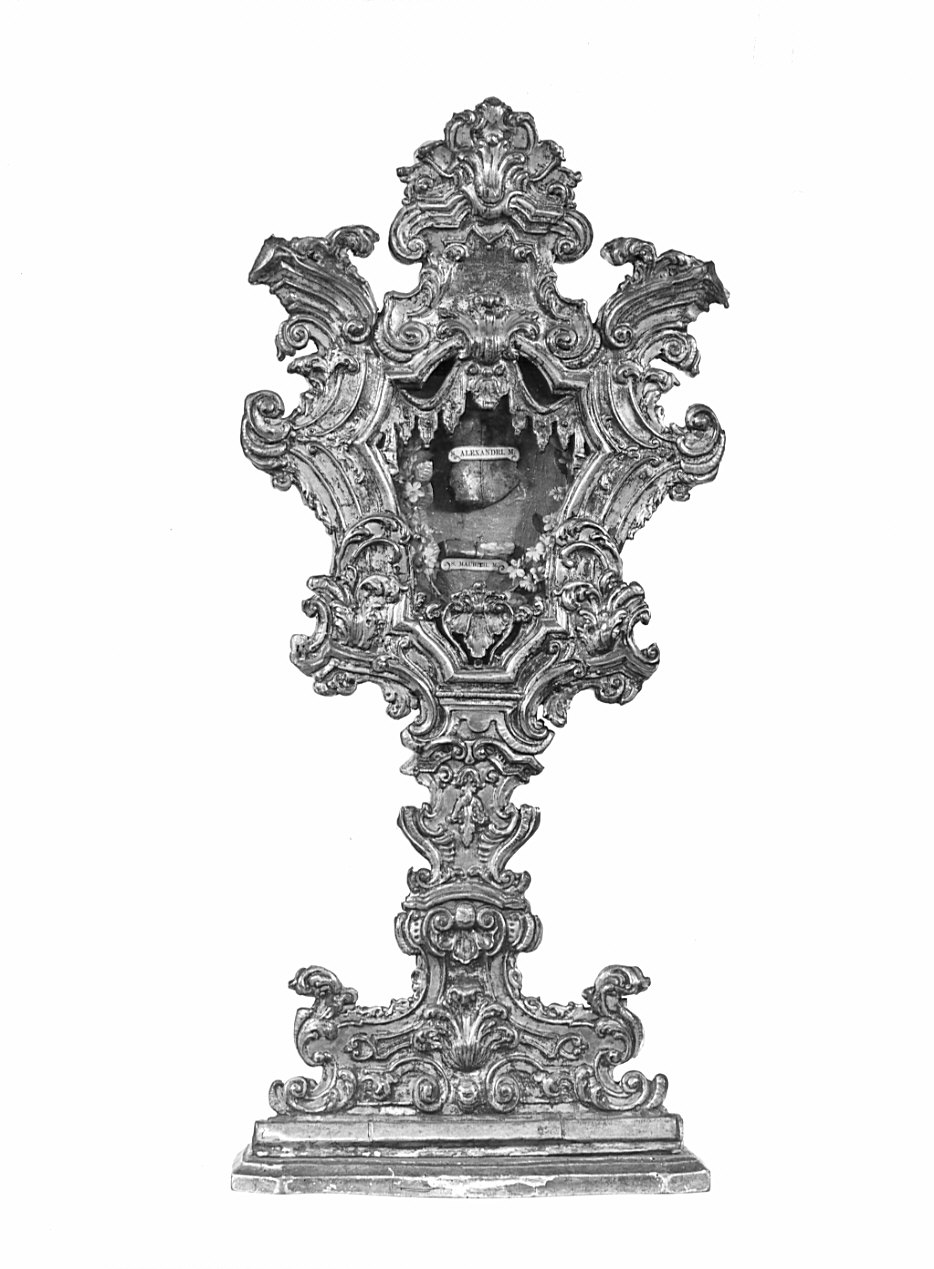 reliquiario - a ostensorio, serie - bottega lombarda (sec. XVIII)