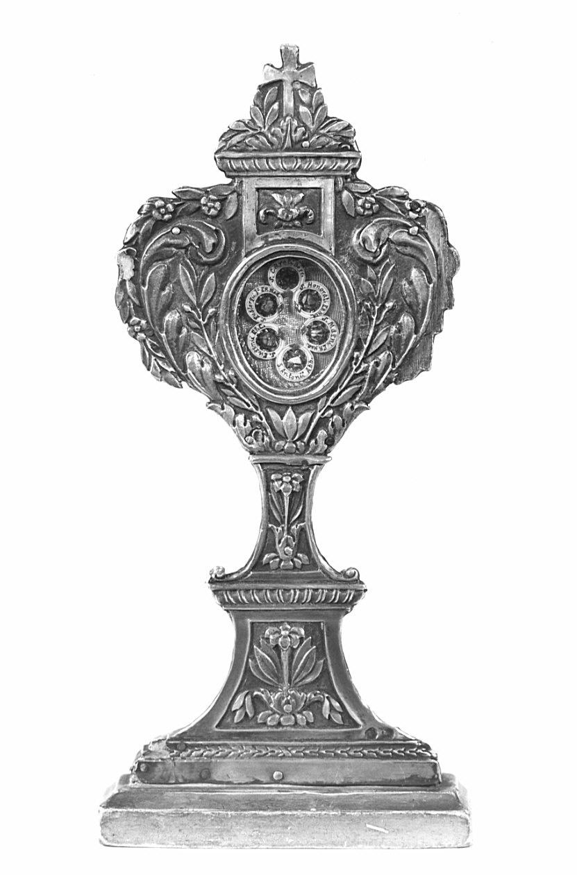 reliquiario - a ostensorio, opera isolata - bottega lombarda (fine/inizio secc. XVIII/ XIX)
