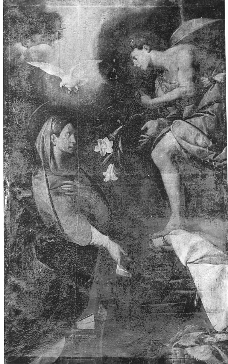 Annunciazione (dipinto, opera isolata) - ambito lombardo (sec. XVII)