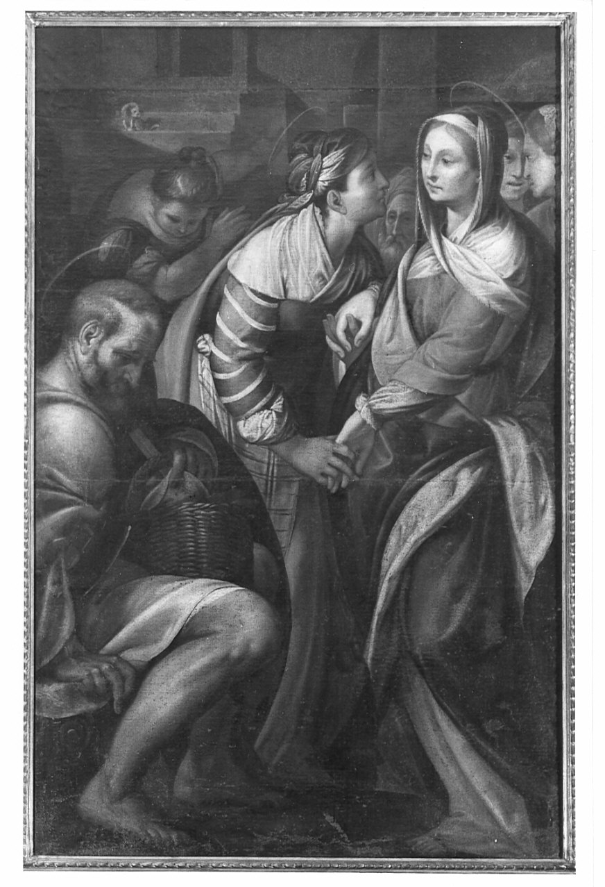 visitazione (dipinto, opera isolata) - ambito lombardo (sec. XVII)