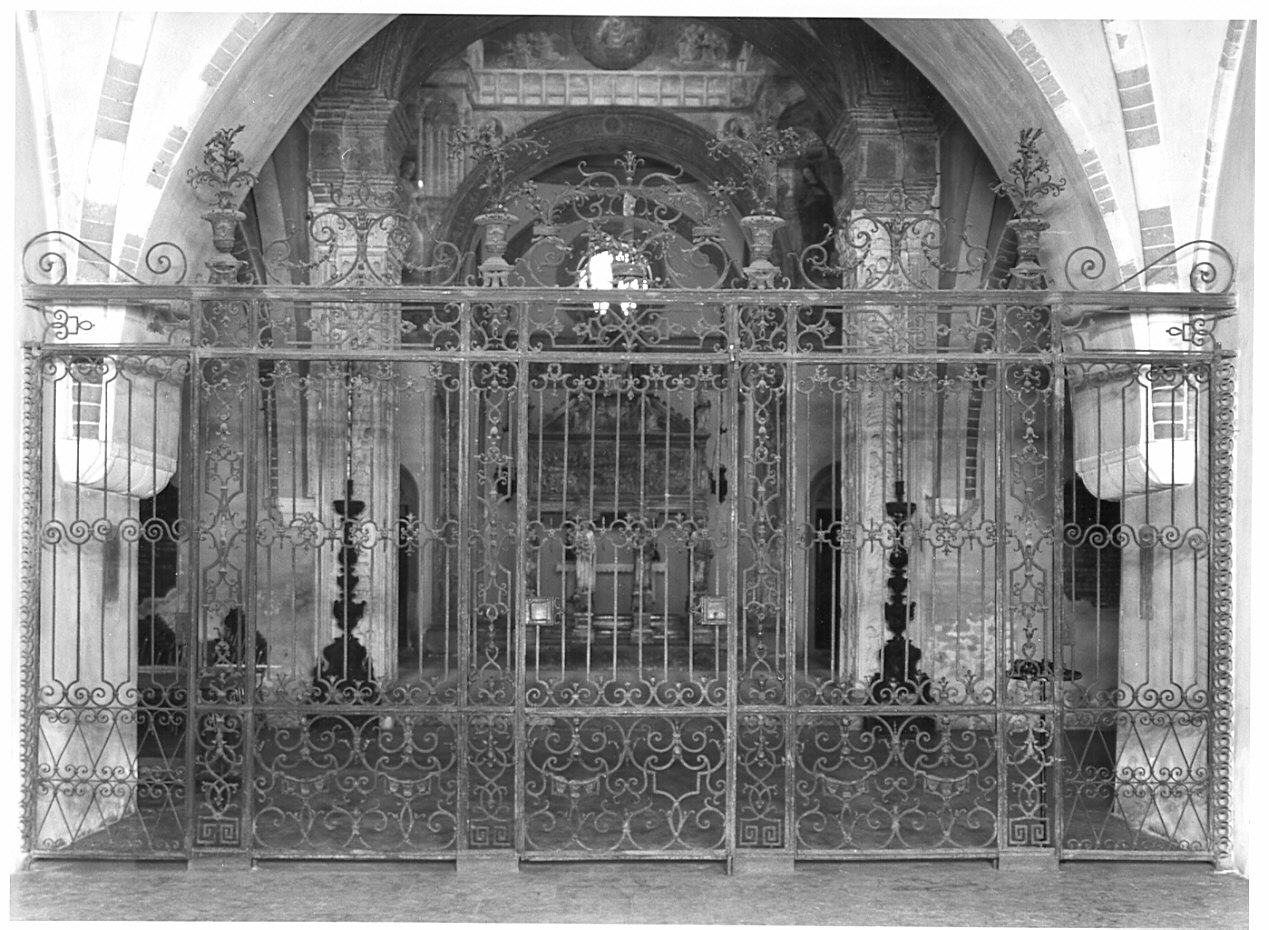 cancellata di cappella, opera isolata - bottega lombarda (sec. XVIII, sec. XIX)