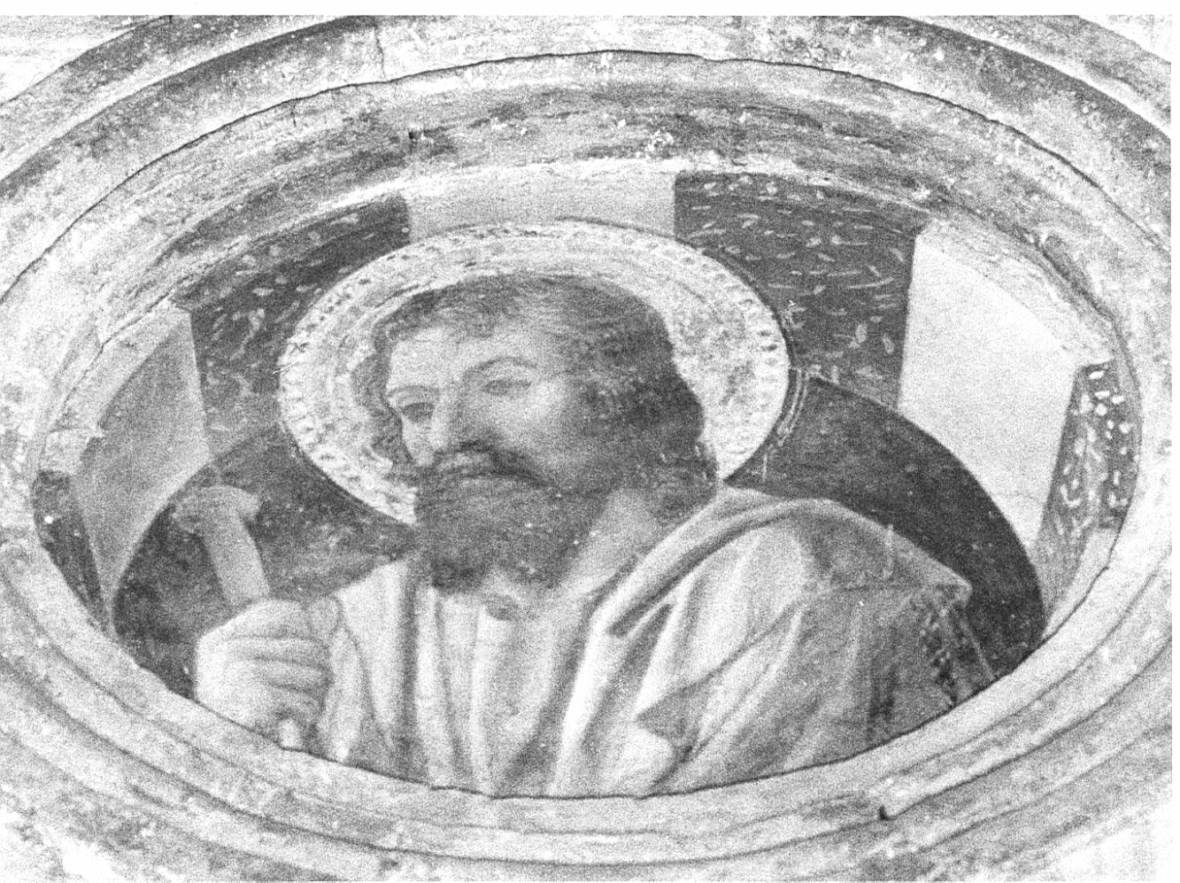 Santo (dipinto, elemento d'insieme) di Foppa Vincenzo (attribuito) (sec. XV)