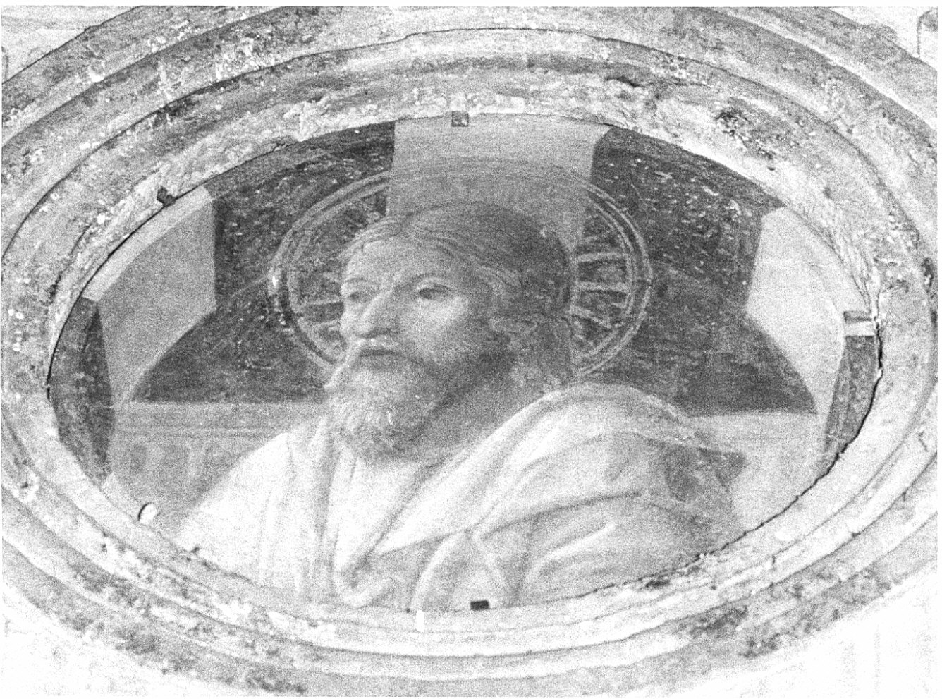 Santo (dipinto, elemento d'insieme) di Foppa Vincenzo (attribuito) (sec. XV)