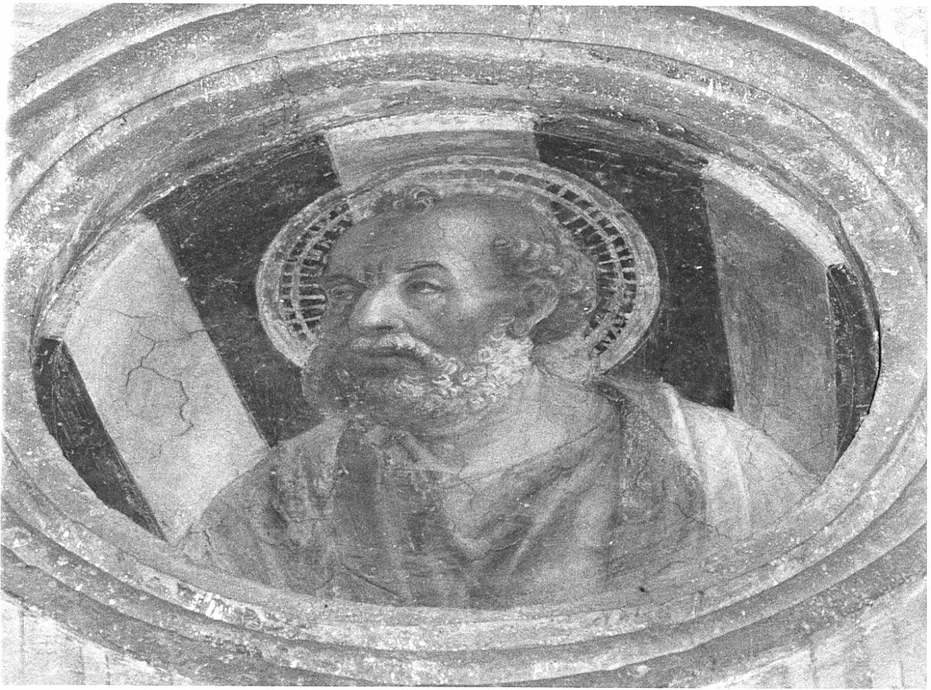 Santo (dipinto, elemento d'insieme) di Foppa Vincenzo (attribuito) (sec. XV)