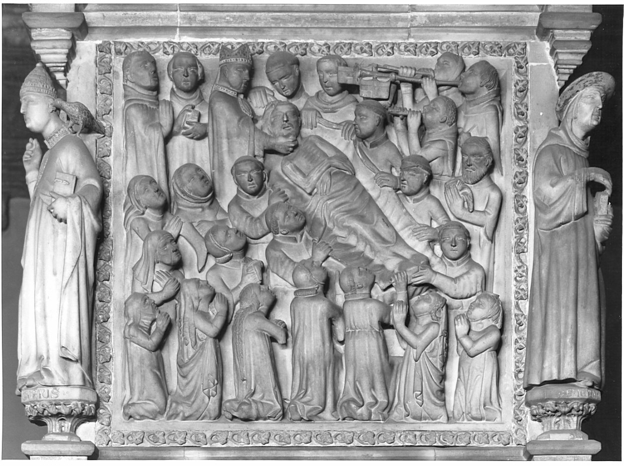 Traslazione del corpo di San Pietro Martire (statua, elemento d'insieme) di Balducci Giovanni (e aiuti) (sec. XIV)