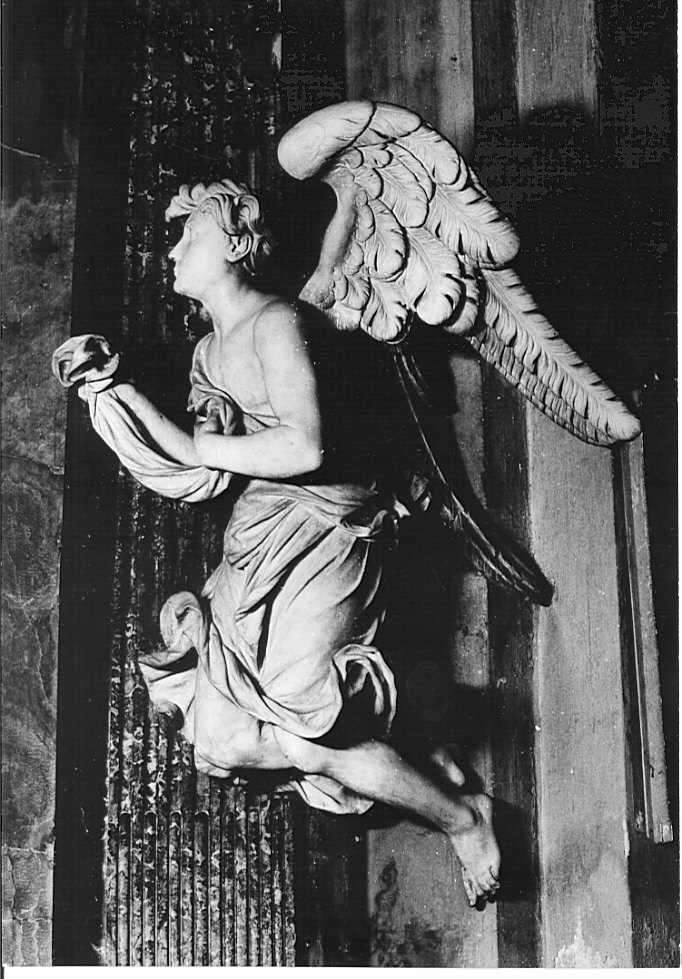 angeli adoranti (statua, elemento d'insieme) di Simonetta Carlo (attribuito) (sec. XVII)