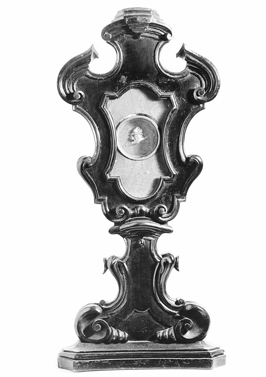 reliquiario - a ostensorio, coppia - bottega lombarda (sec. XVIII)