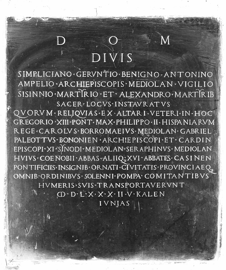 lapide commemorativa, opera isolata - bottega lombarda (sec. XVI)