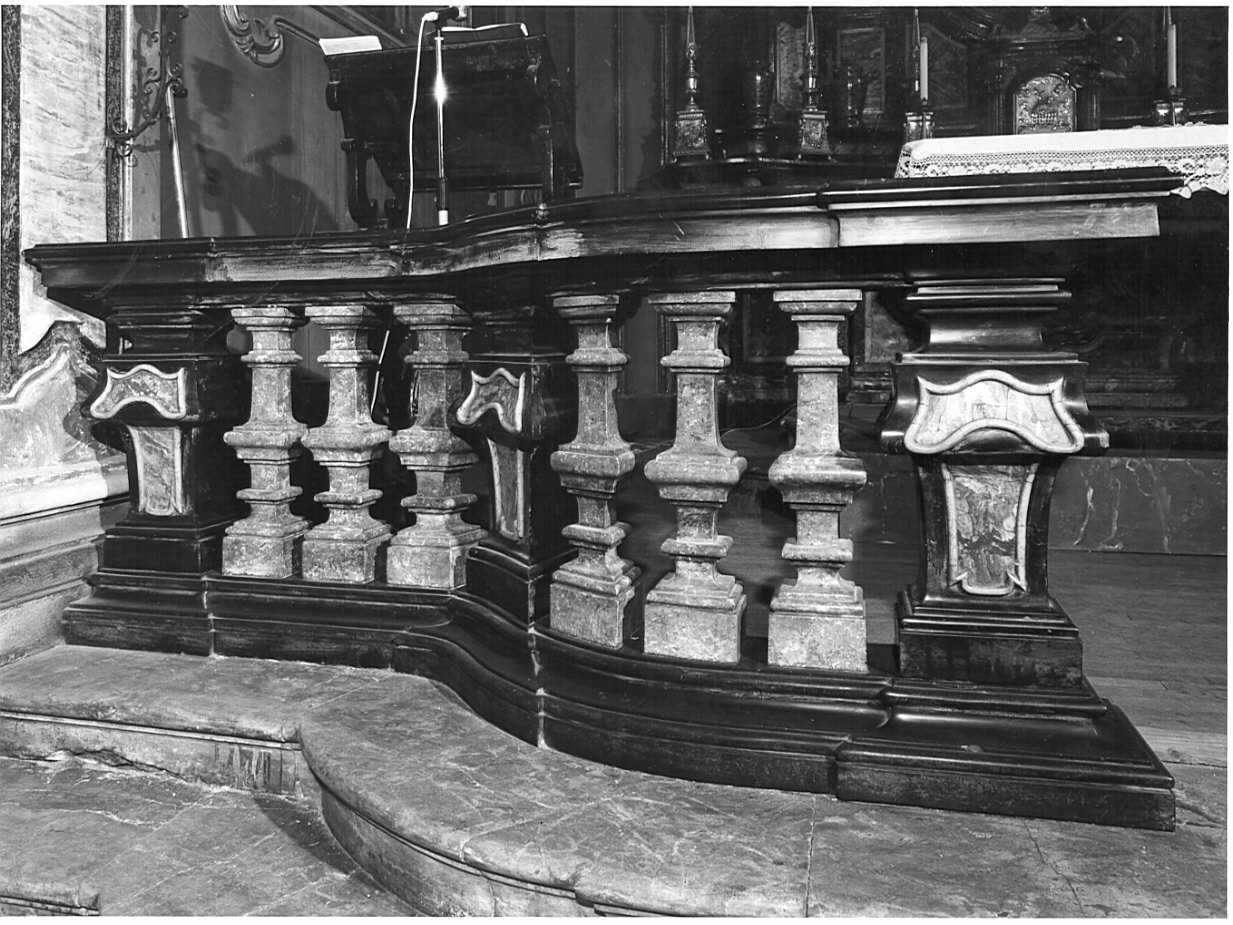 balaustrata, opera isolata - bottega lombarda (sec. XVIII)