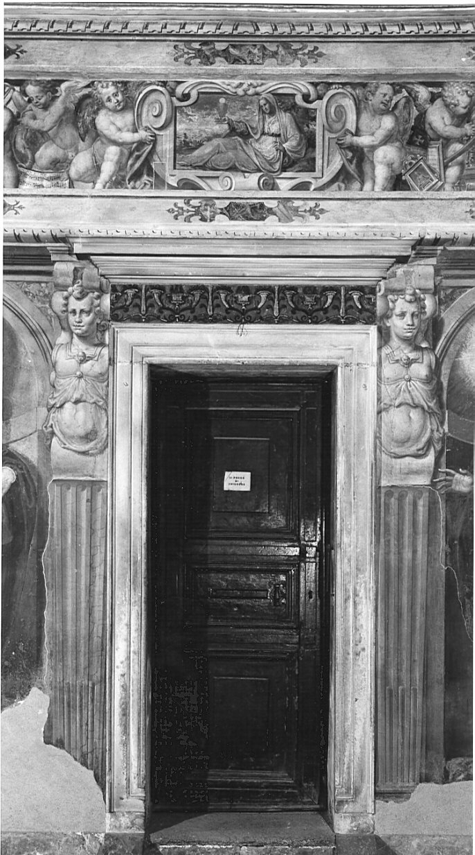 cariatidi (dipinto, elemento d'insieme) di Luini Aurelio (attribuito) (seconda metà sec. XVI)