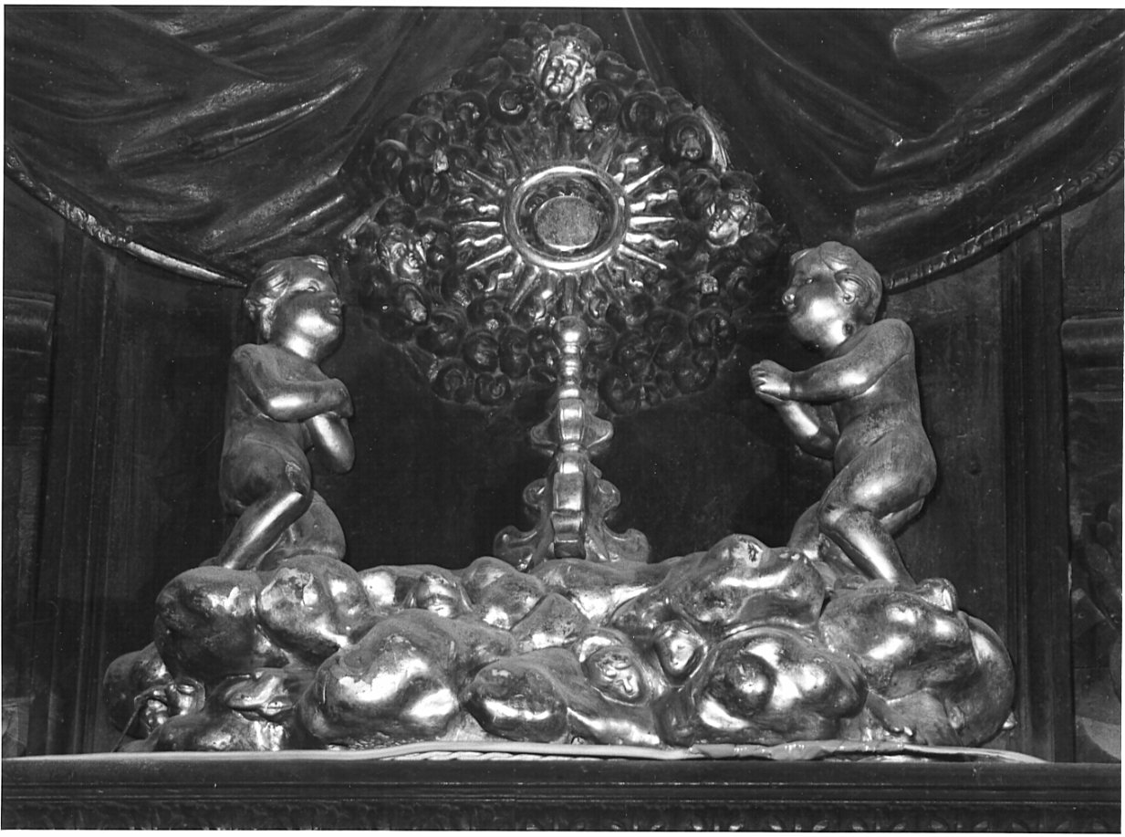 angeli con ostensorio (scultura, opera isolata) - bottega lombarda (sec. XIX)
