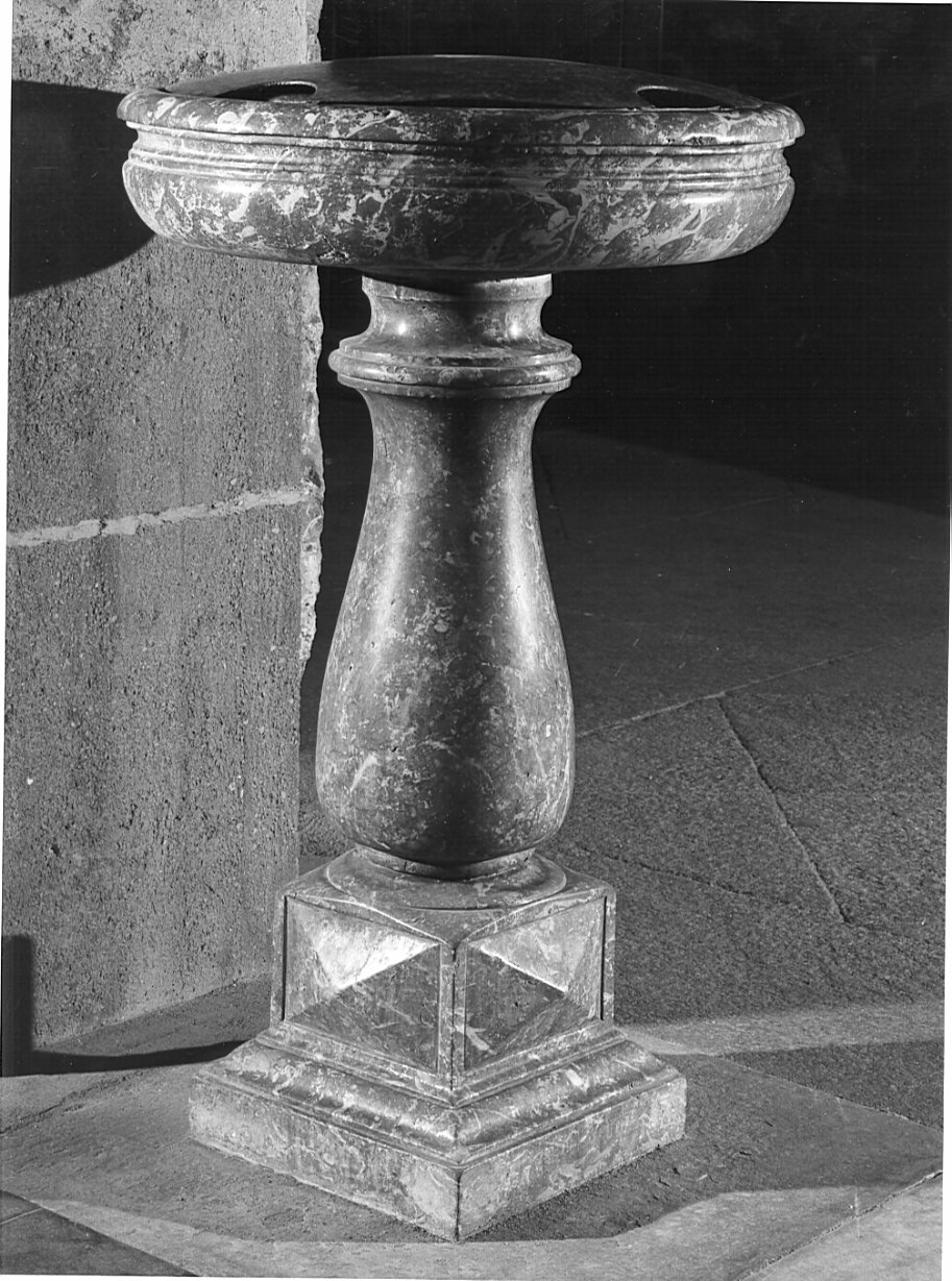 acquasantiera - a fusto, coppia - bottega lombarda (sec. XIX)